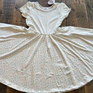 Dot Dot Smile Rainbow Sprinkles Cap Sleeve Twirl Dress New